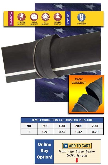 RD6SLP Slip Ring Coupled Rubber Discharge Hose